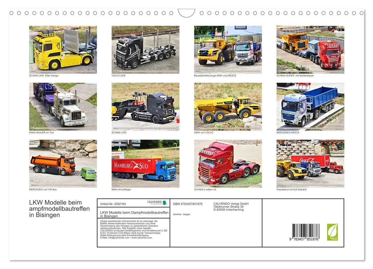 Bild: 9783457851876 | LKW Modelle beim Dampfmodellbautreffen in Bisingen (Wandkalender...