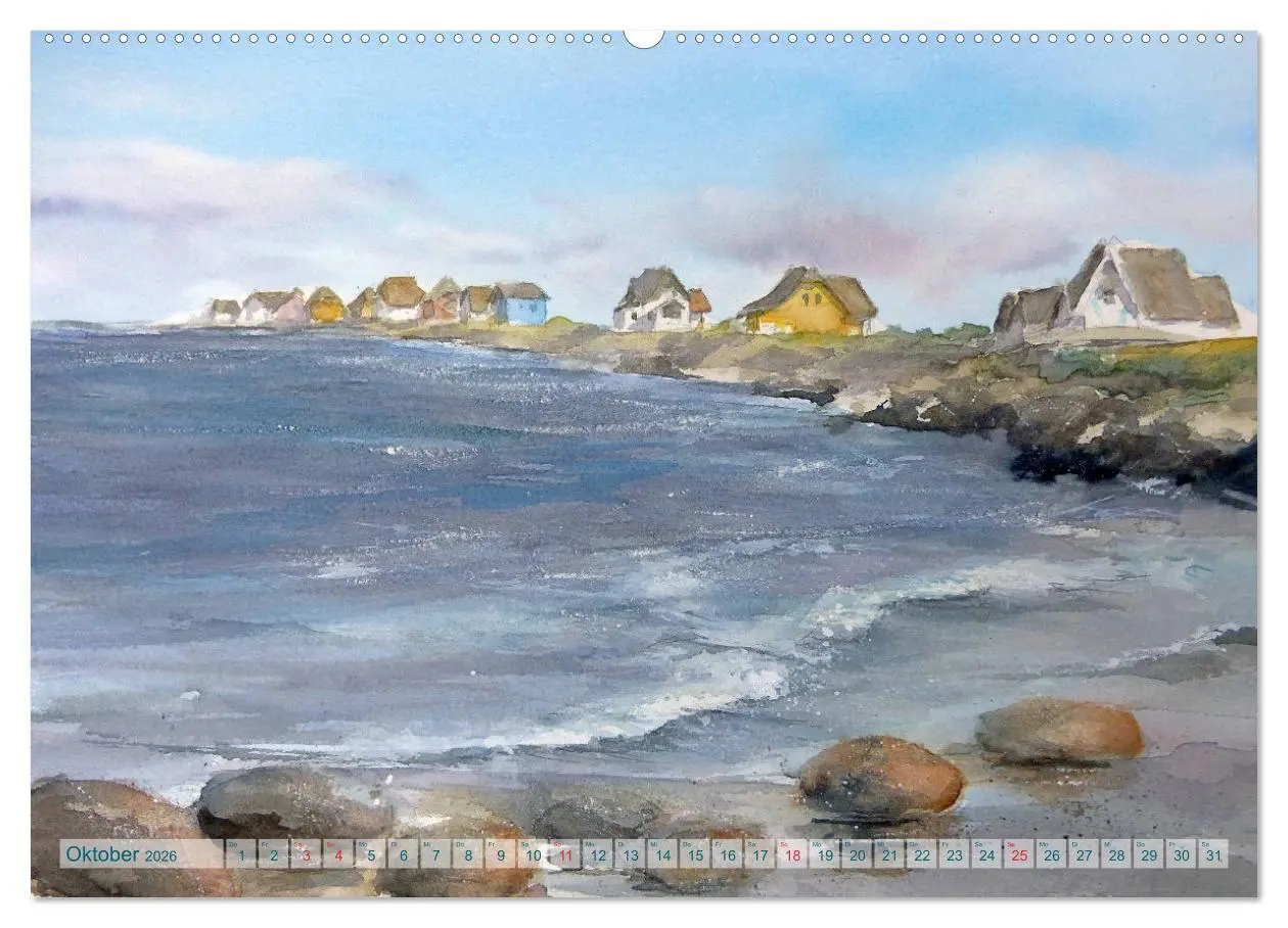Bild: 9783457921876 | Heiligenhafen in Aquarell (Wandkalender 2026 DIN A2 quer), CALVENDO...