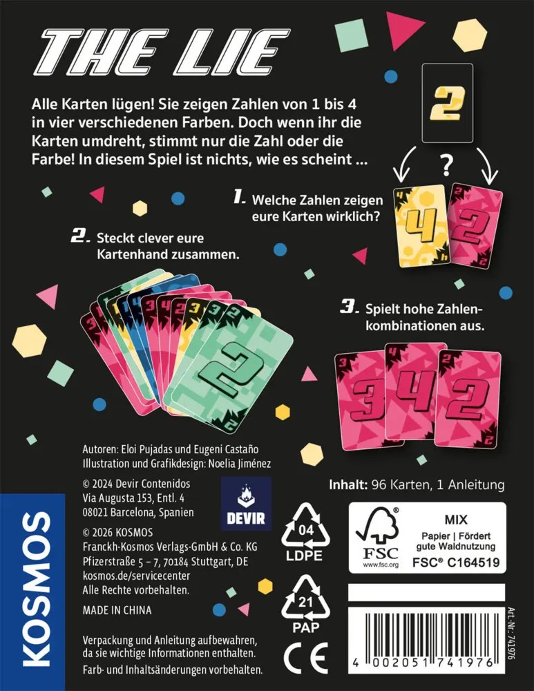 Bild: 4002051741976 | The Lie | Spiel | Eloi Pujadas (u. a.) | Spiel | 741976 | Deutsch
