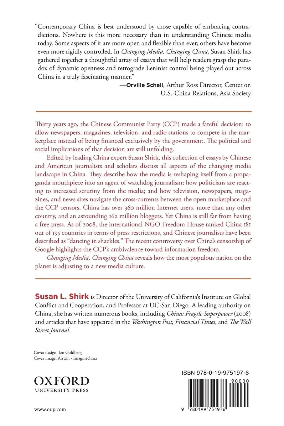 Rückseite: 9780199751976 | Changing Media, Changing China | Susan L Shirk | Taschenbuch | 2011