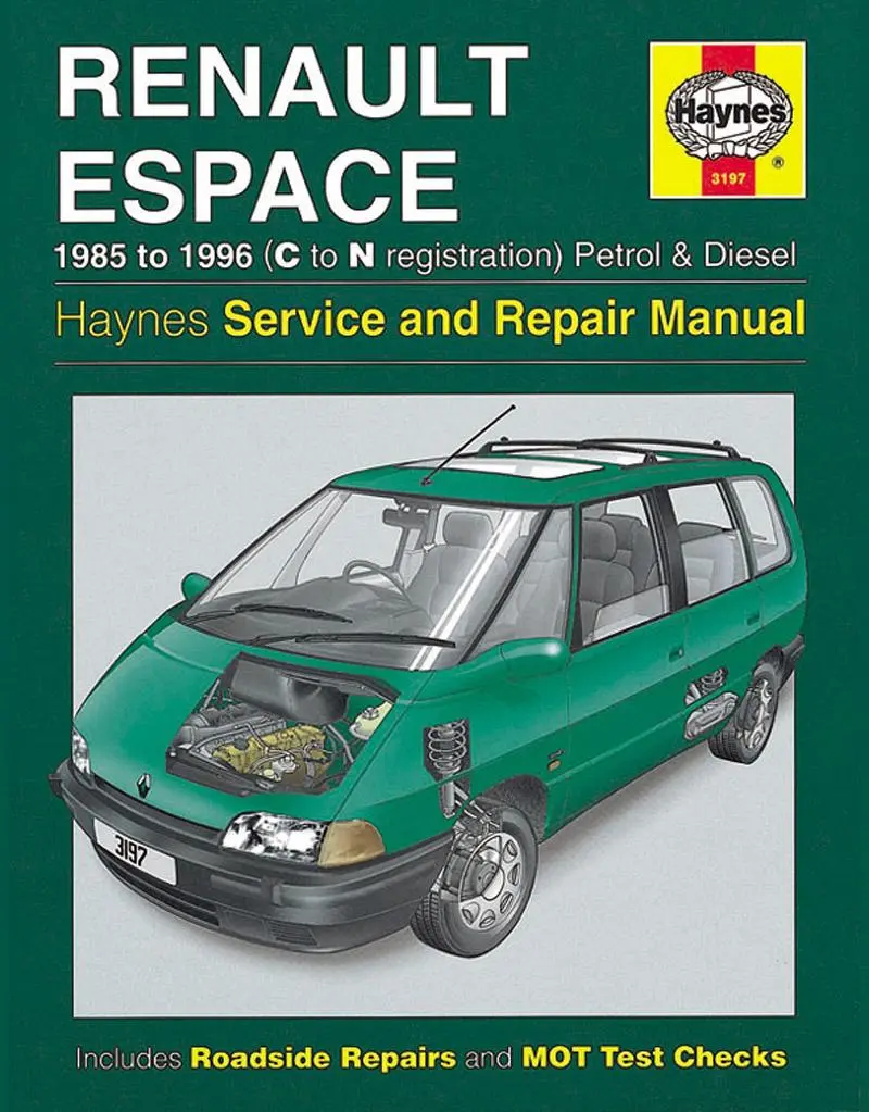 Cover: 9781859601976 | Renault Espace Petrol &amp; Diesel (85 – 96) C To N | Haynes Publishi