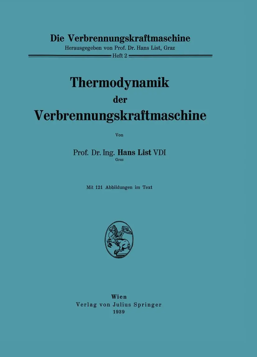 Cover: 9783709151976 | Thermodynamik der Verbrennungskraftmaschine | Hans List | Taschenbuch