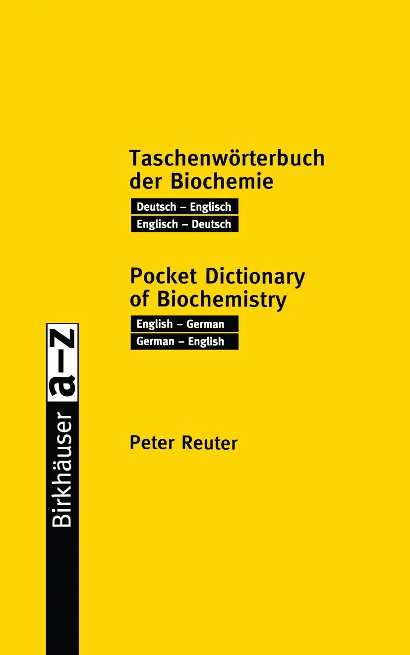 Cover: 9783764361976 | Taschenwörterbuch der Biochemie / Pocket Dictionary of Biochemistry