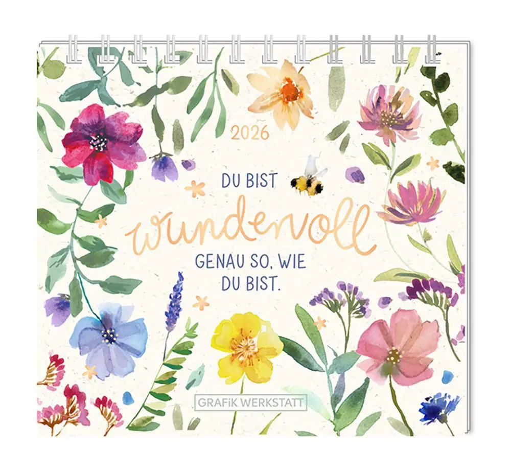 Cover: 9783986361976 | Mini-Kalender 2026 Du bist wundervoll | Mini-Kalender | Original Cover: 9783986361976 | Mini-Kalender 2026 Du bist wundervoll | Mini-Kalender | Original