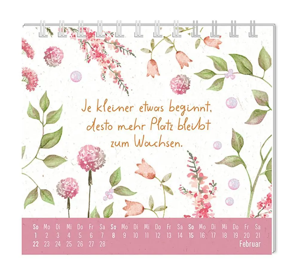 Bild: 9783986361976 | Mini-Kalender 2026 Du bist wundervoll | Mini-Kalender | Original