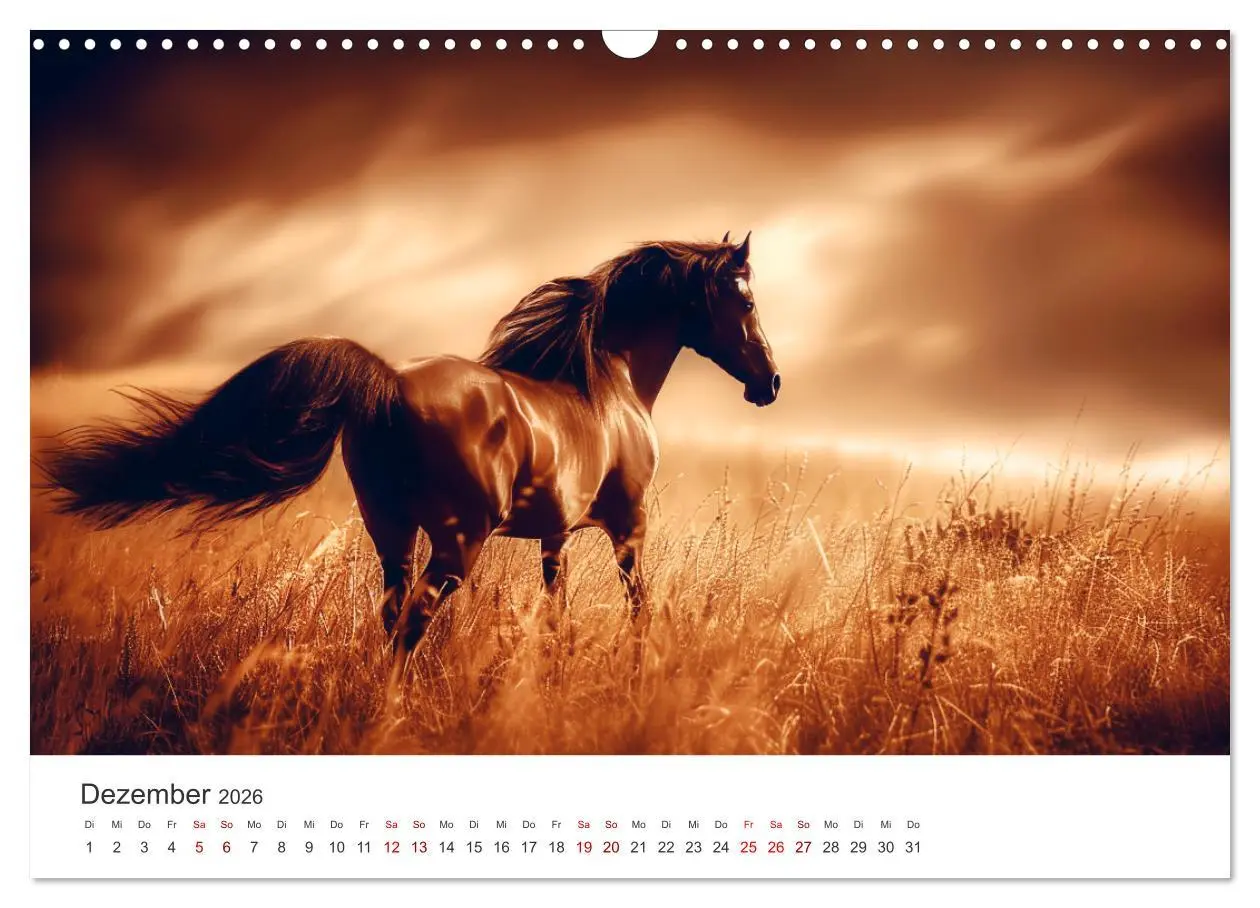 Bild: 9783457282076 | Im Wind der Freiheit - Ein Jahr voller Pferde (Wandkalender 2026...