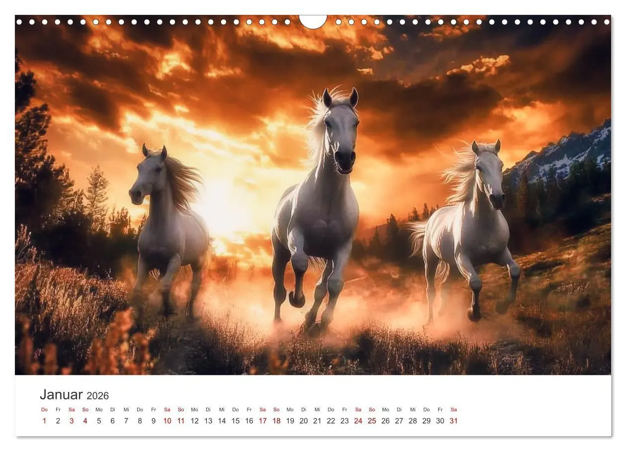 Bild: 9783457282076 | Im Wind der Freiheit - Ein Jahr voller Pferde (Wandkalender 2026...