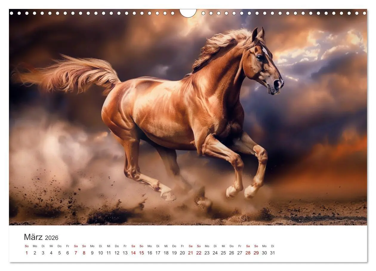 Bild: 9783457282076 | Im Wind der Freiheit - Ein Jahr voller Pferde (Wandkalender 2026...