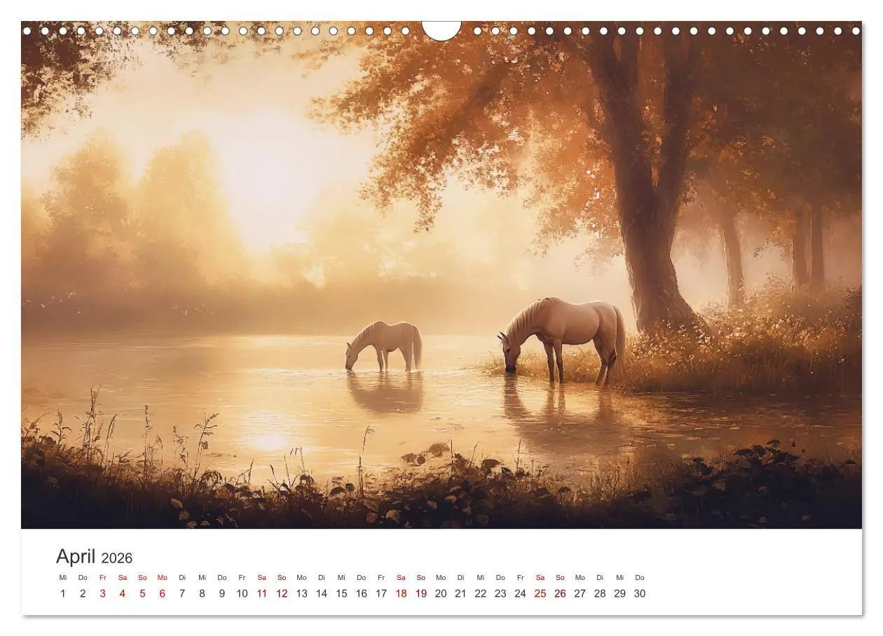 Bild: 9783457282076 | Im Wind der Freiheit - Ein Jahr voller Pferde (Wandkalender 2026...