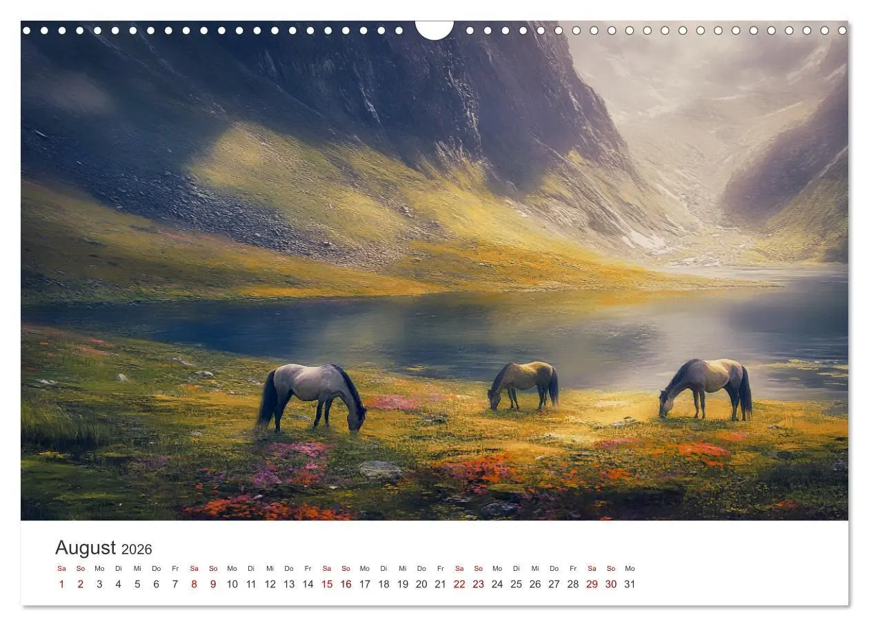 Bild: 9783457282076 | Im Wind der Freiheit - Ein Jahr voller Pferde (Wandkalender 2026...