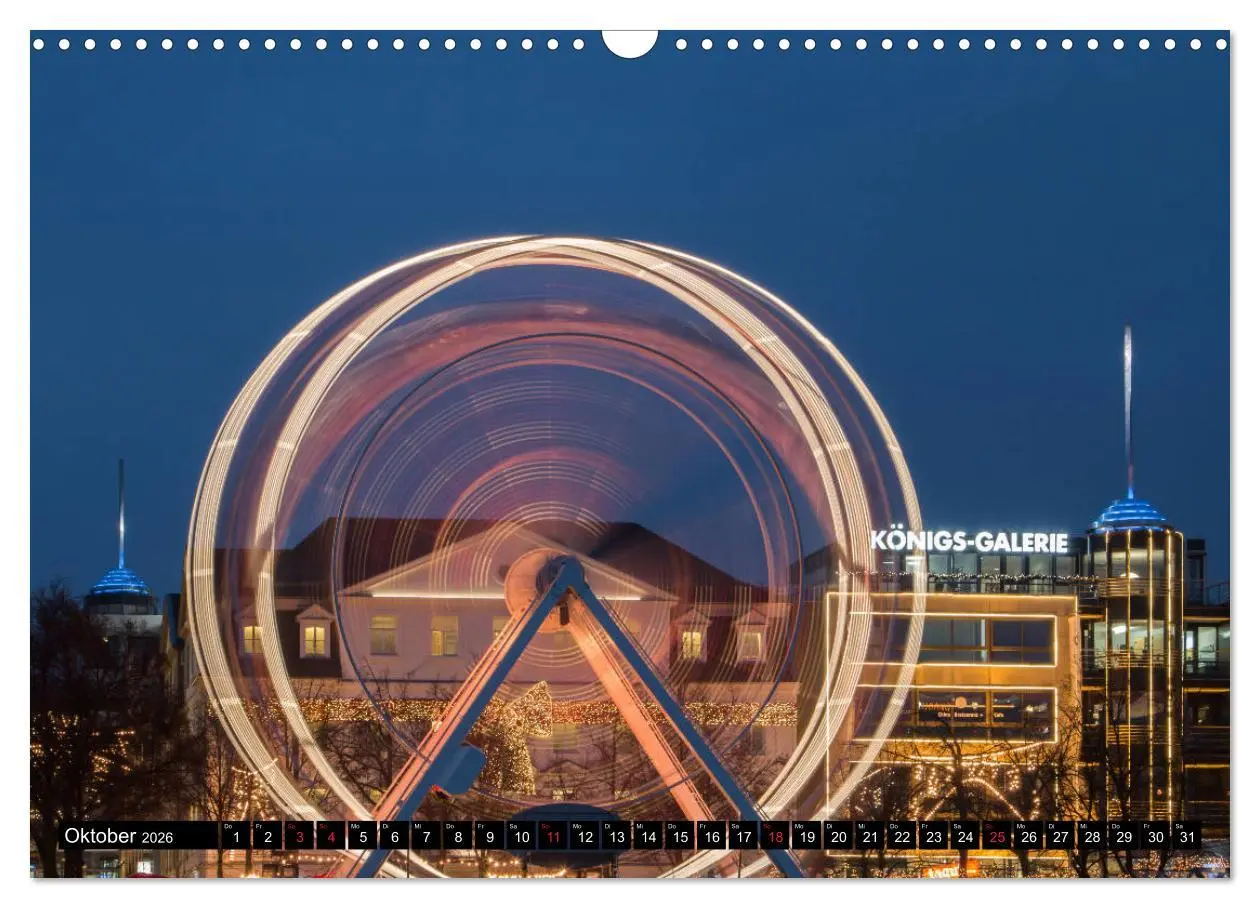 Bild: 9783457802076 | Kassel bei Nacht (Wandkalender 2026 DIN A3 quer), CALVENDO...