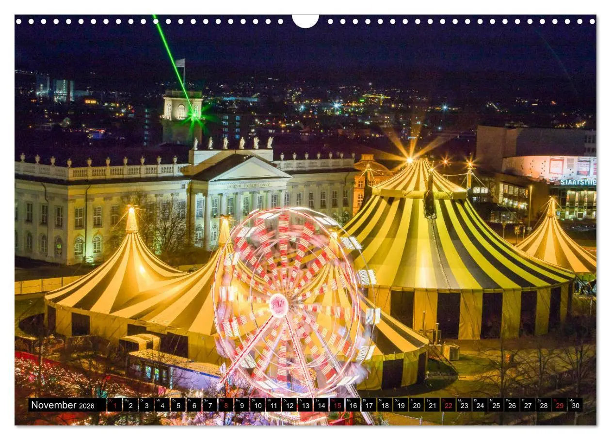 Bild: 9783457802076 | Kassel bei Nacht (Wandkalender 2026 DIN A3 quer), CALVENDO...