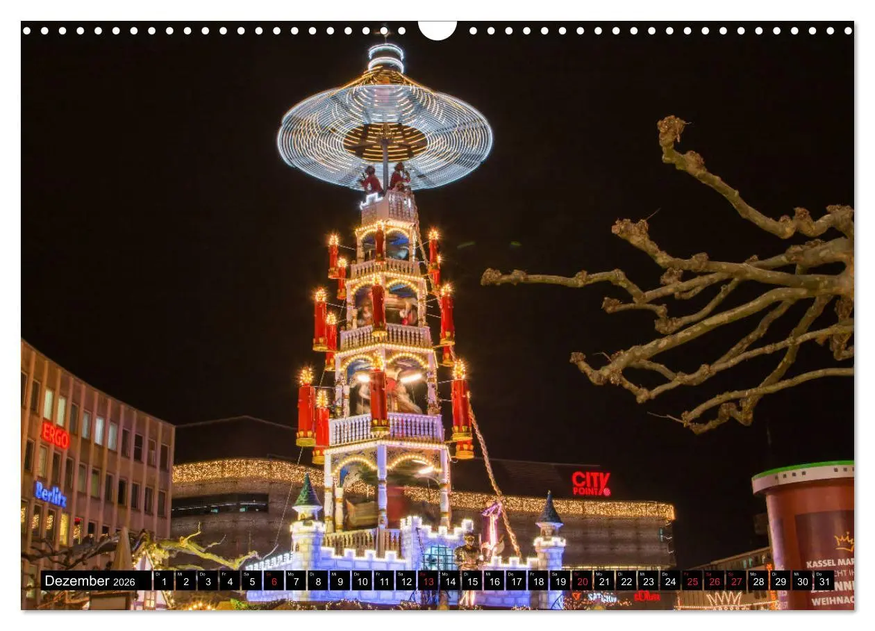 Bild: 9783457802076 | Kassel bei Nacht (Wandkalender 2026 DIN A3 quer), CALVENDO...