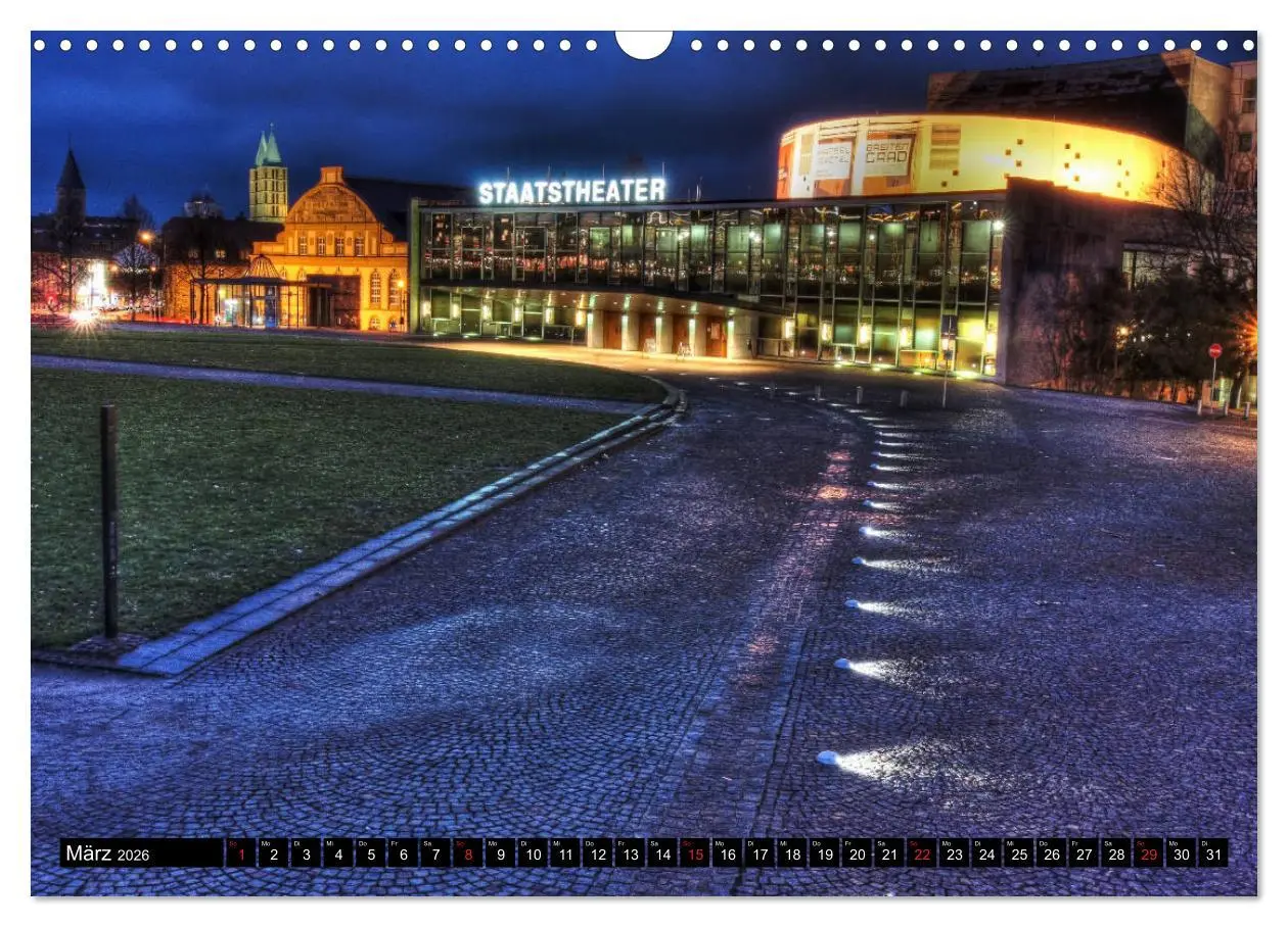 Bild: 9783457802076 | Kassel bei Nacht (Wandkalender 2026 DIN A3 quer), CALVENDO...