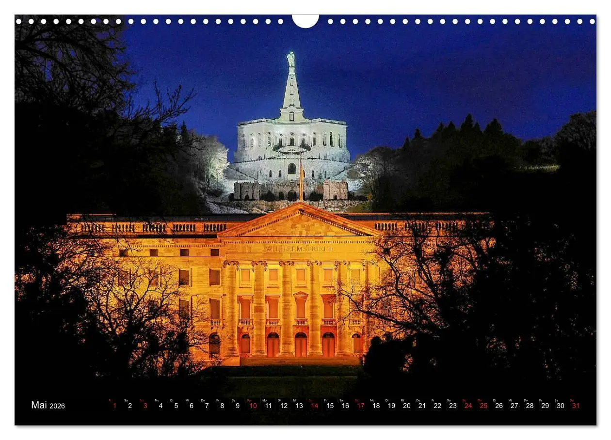 Bild: 9783457802076 | Kassel bei Nacht (Wandkalender 2026 DIN A3 quer), CALVENDO...