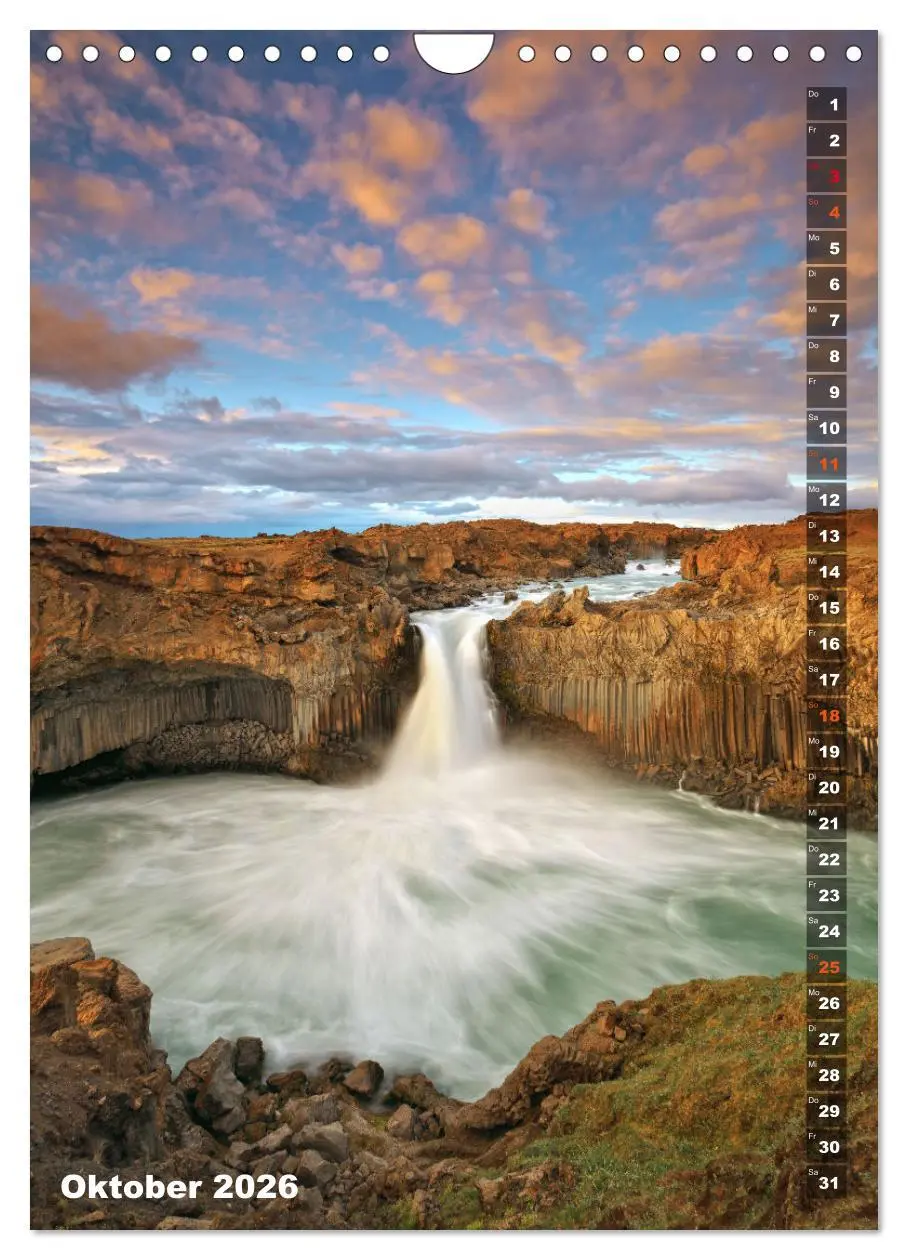 Bild: 9783516372076 | Wasserfälle auf Island (Wandkalender 2026 DIN A4 hoch), CALVENDO...