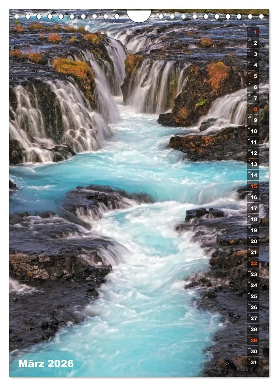 Bild: 9783516372076 | Wasserfälle auf Island (Wandkalender 2026 DIN A4 hoch), CALVENDO...