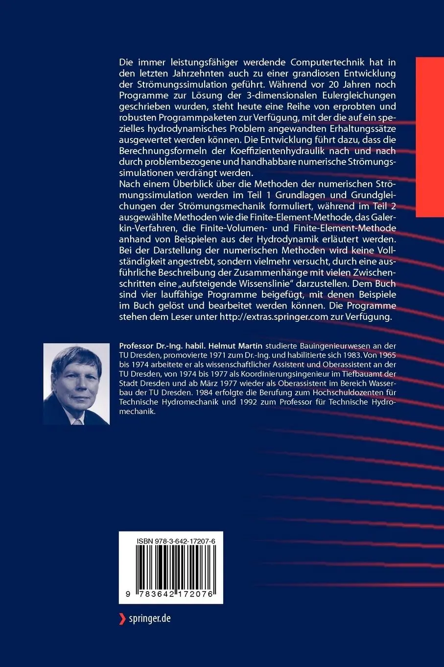 Rückseite: 9783642172076 | Numerische Strömungssimulation in der Hydrodynamik | Helmut Martin