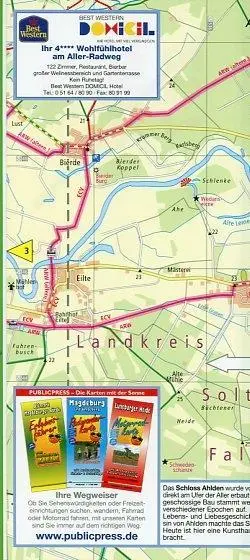 Bild: 9783899202076 | Radwanderkarte Aller-Radweg mit Aller-Elbe-Radweg 1 : 50 000 | Deutsch