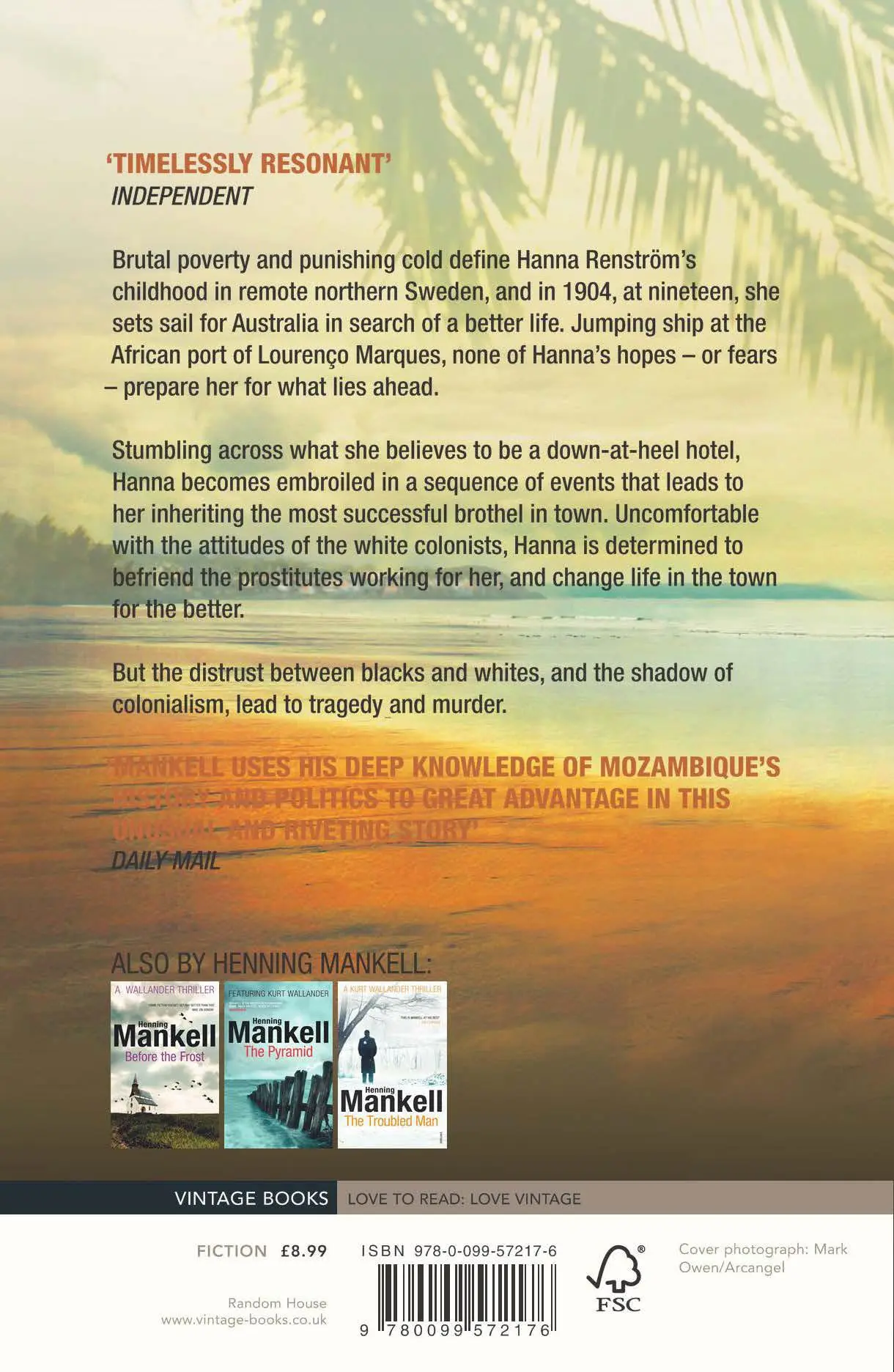 Rückseite: 9780099572176 | A Treacherous Paradise | Henning Mankell | Taschenbuch | Englisch