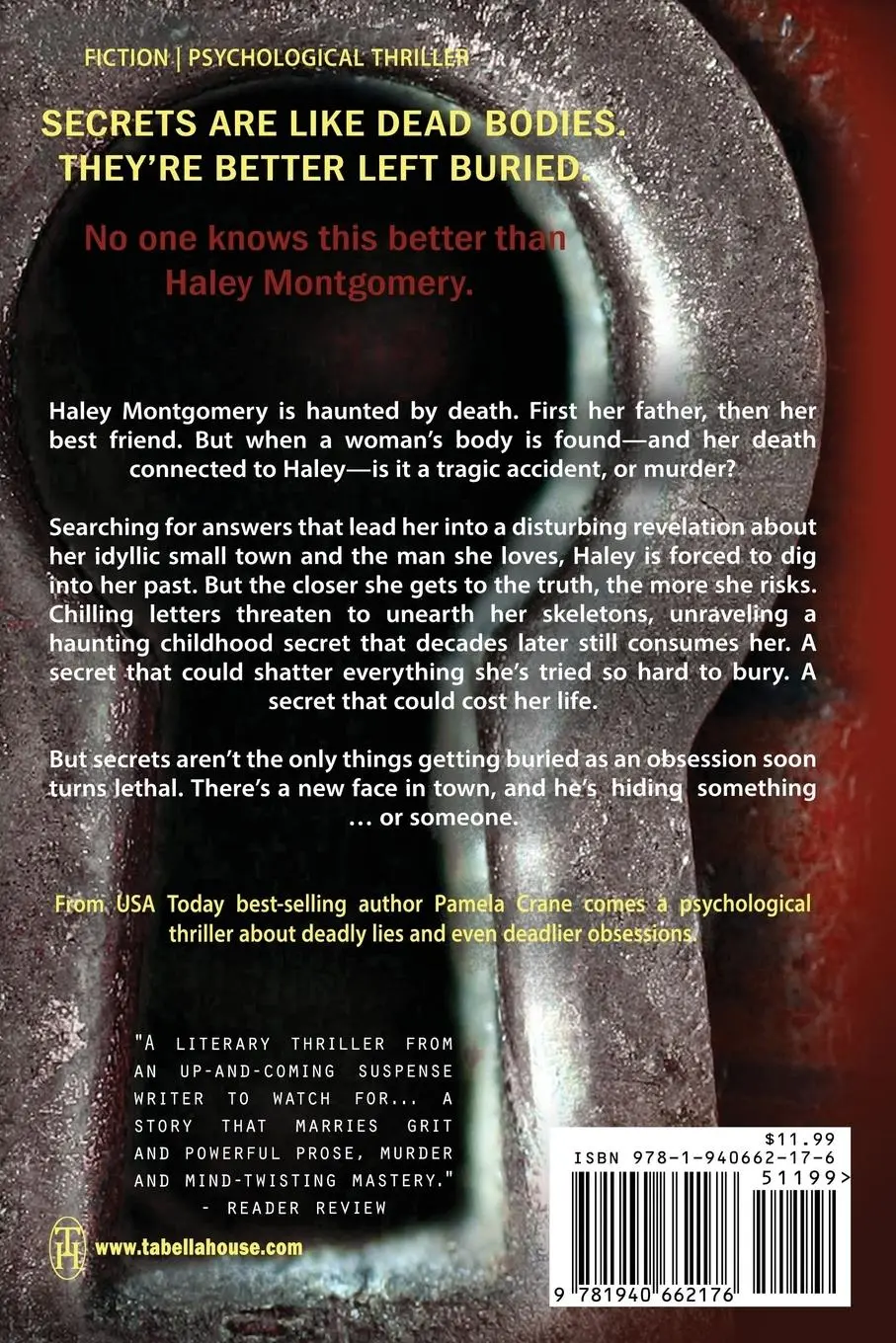 Rückseite: 9781940662176 | The Admirer's Secret | A Psychological Thriller | Pamela Crane | Buch