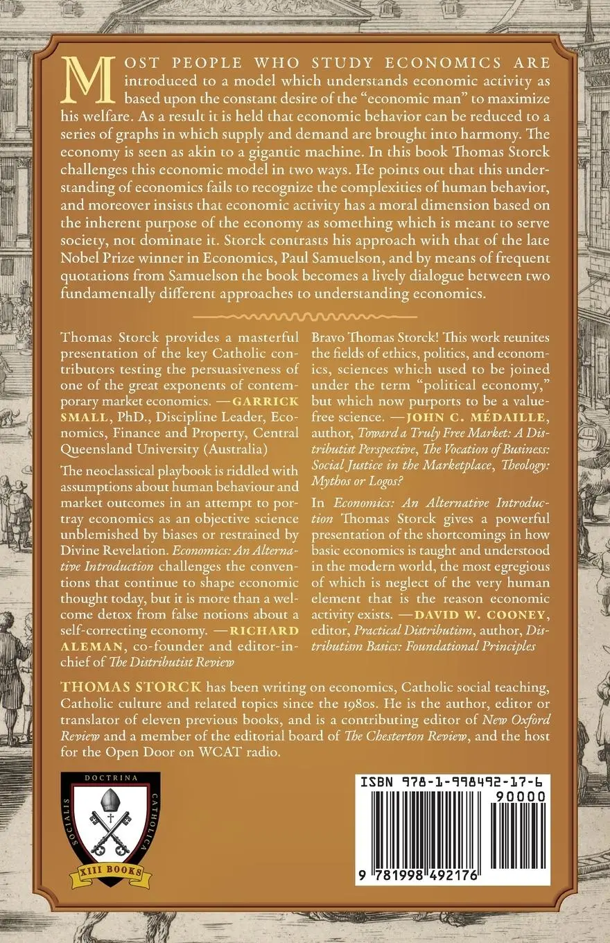 Rückseite: 9781998492176 | Economics | An Alternative Introduction | Thomas Storck | Taschenbuch