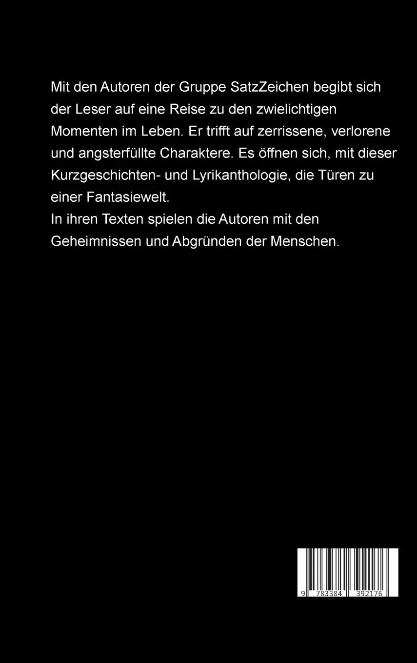 Rückseite: 9783384392176 | Zwielichtspiele | Textanthologie | Frank Hönl (u. a.) | Buch | 124 S.