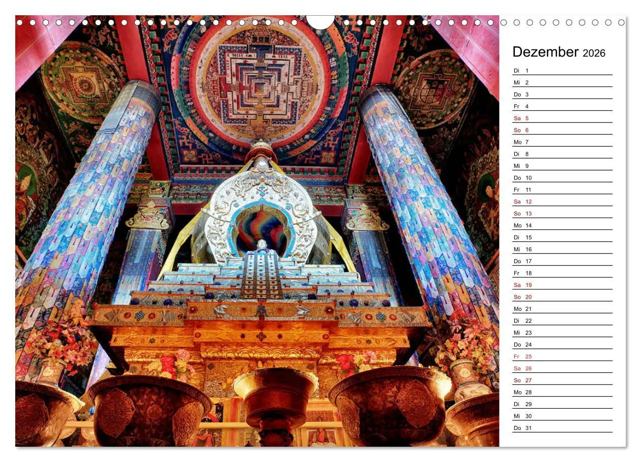 Bild: 9783457892176 | Tibet Momente (Wandkalender 2026 DIN A3 quer), CALVENDO Monatskalender