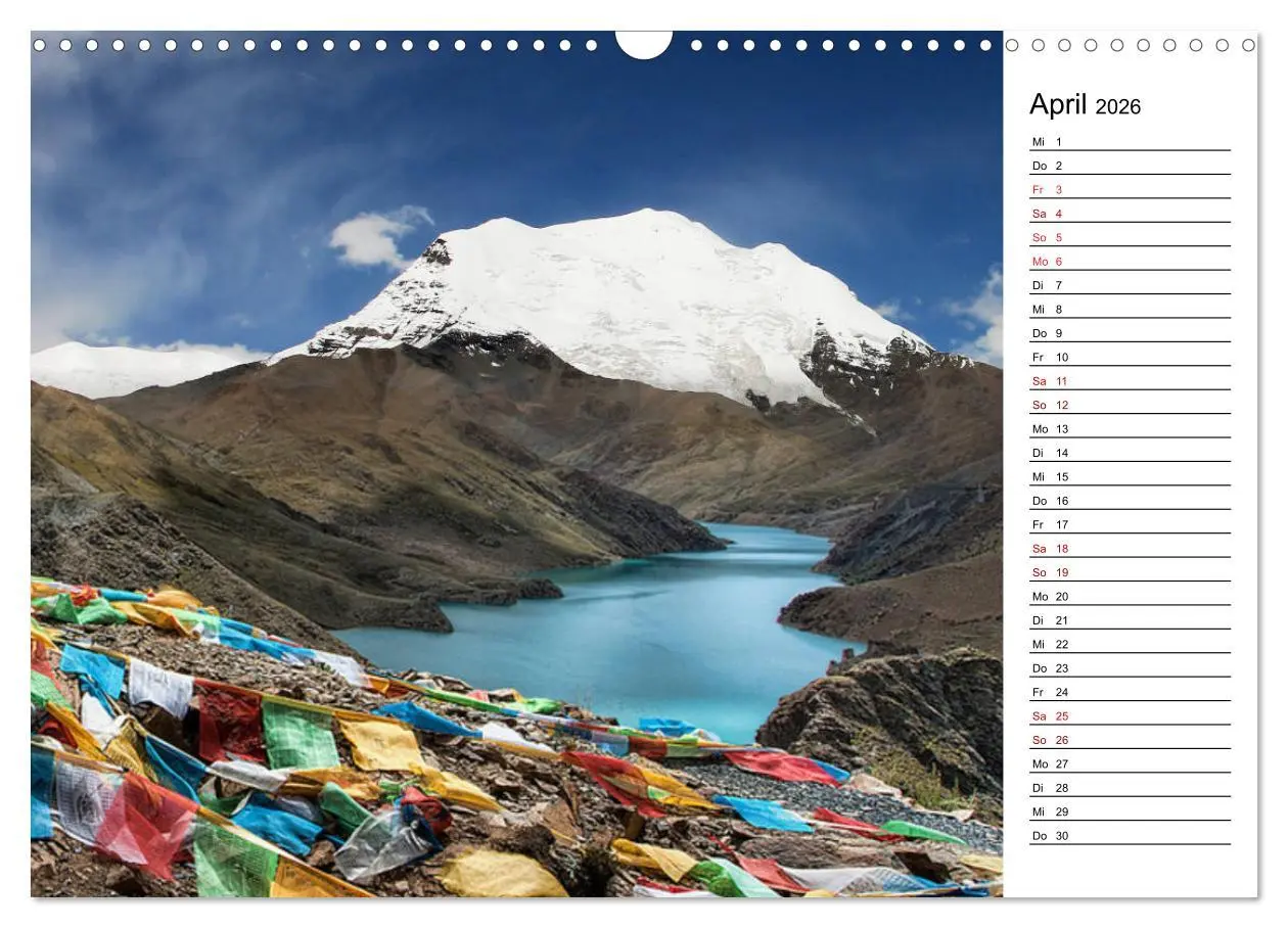 Bild: 9783457892176 | Tibet Momente (Wandkalender 2026 DIN A3 quer), CALVENDO Monatskalender