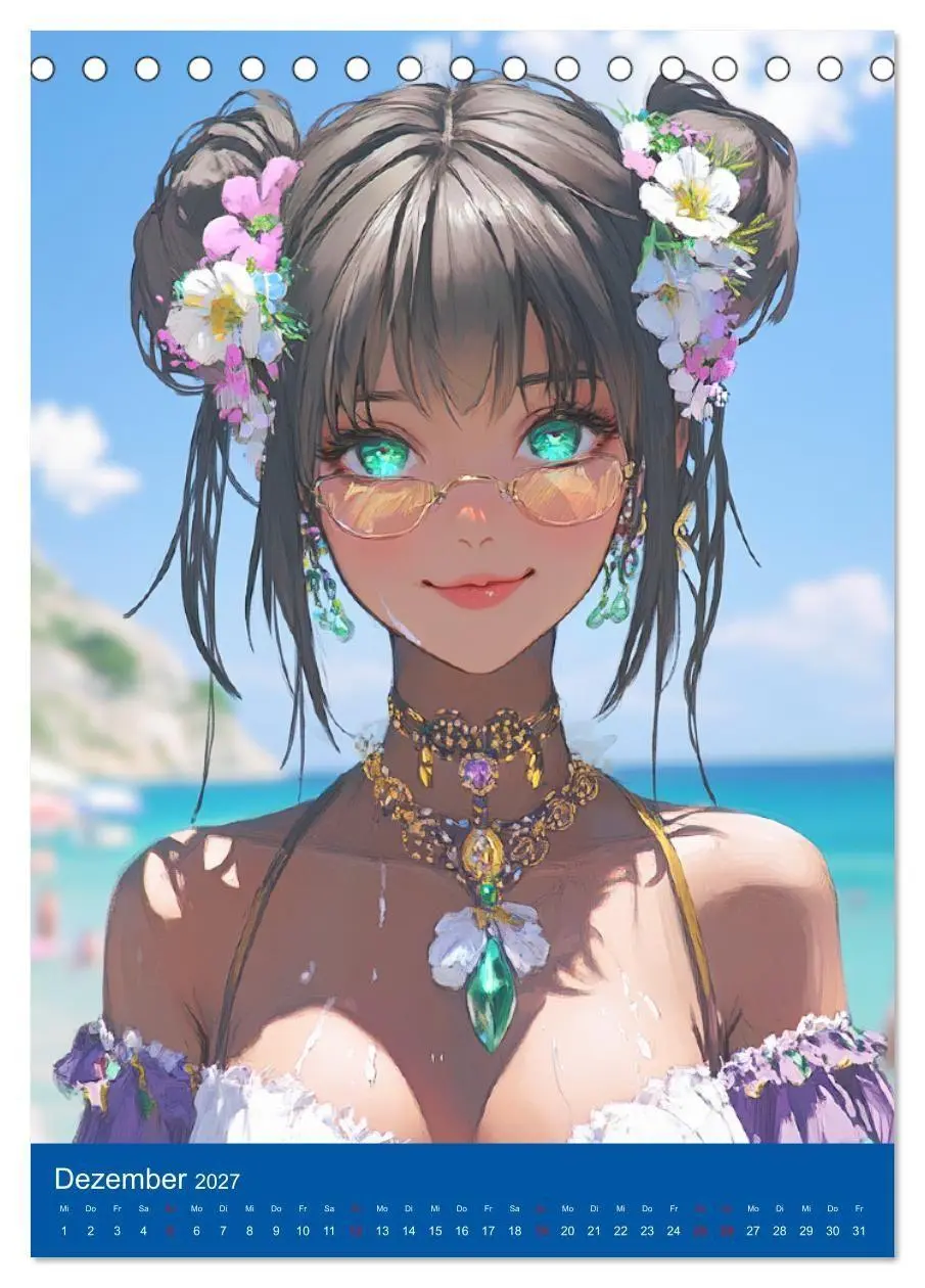 Bild: 9783516982176 | Erotische Mangas. Sexy Cartoon-Girls (Tischkalender 2027 DIN A5...