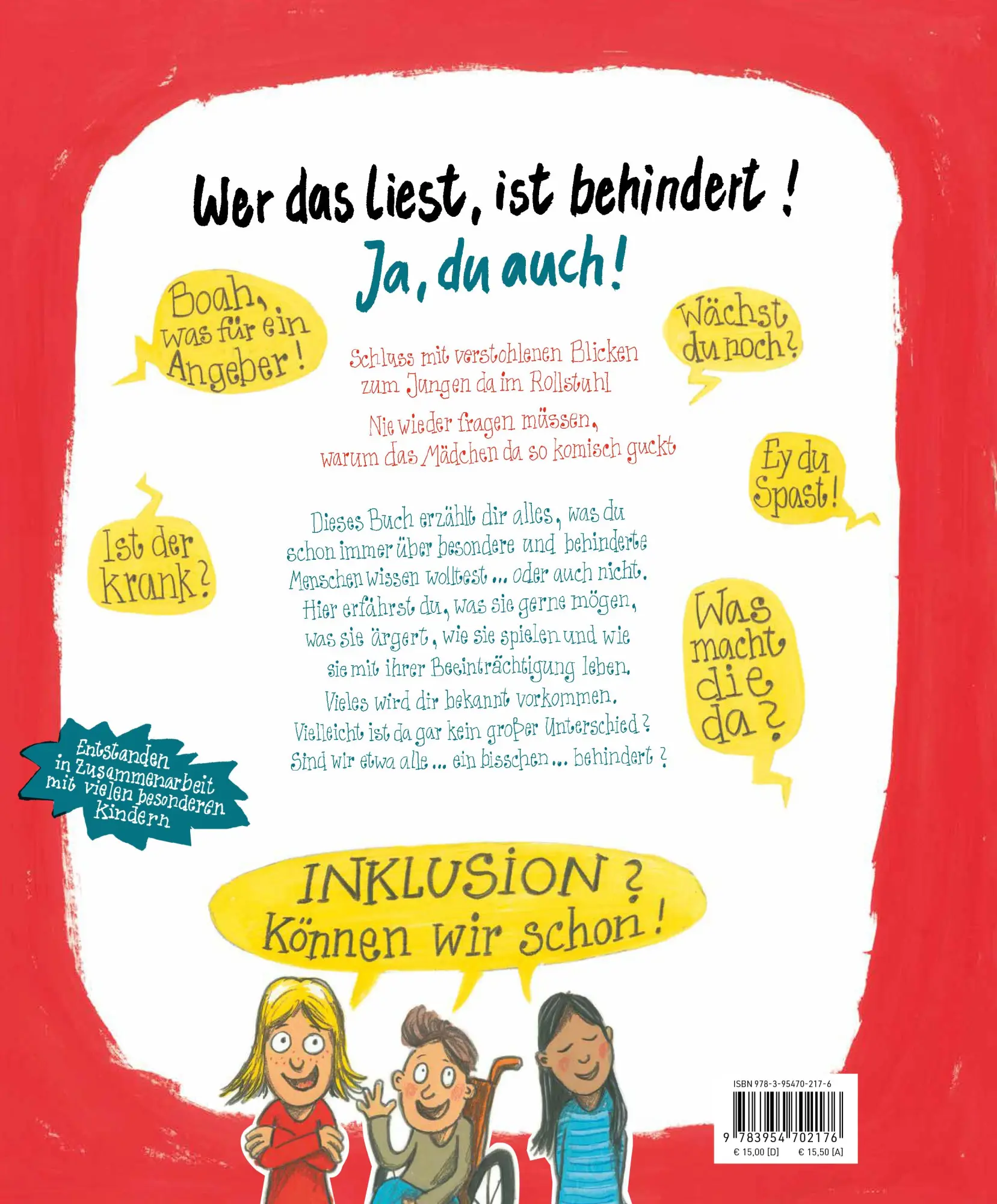 Rückseite: 9783954702176 | Alle behindert! | Horst Klein (u. a.) | Buch | 40 S. | Deutsch | 2023