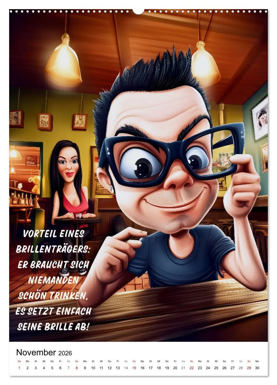 Bild: 9783457262276 | Optikersprüche (Wandkalender 2026 DIN A2 hoch), CALVENDO...