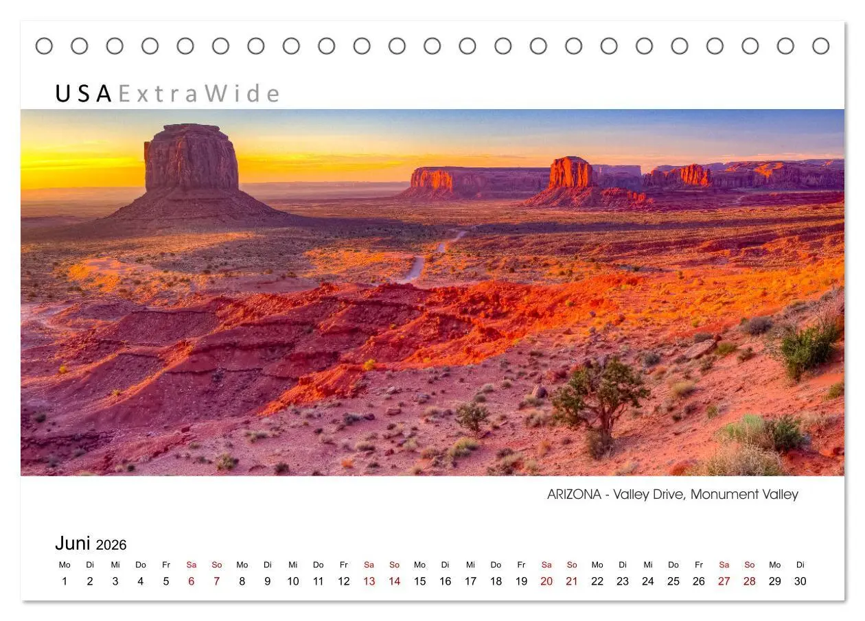 Bild: 9783457642276 | Impressionen aus ARIZONA - Panoramabilder (Tischkalender 2026 DIN...