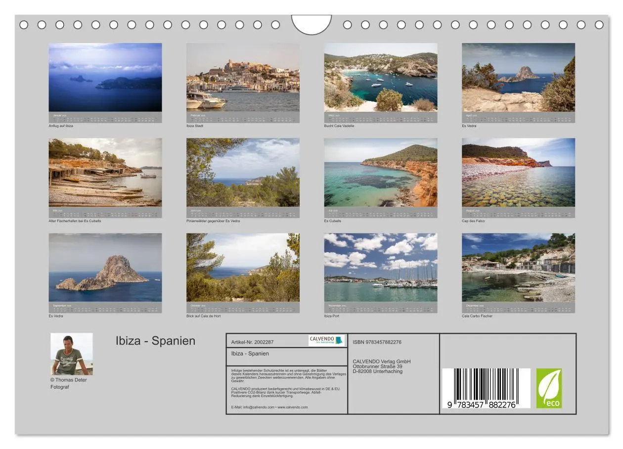 Bild: 9783457882276 | Ibiza - Spanien (Wandkalender 2026 DIN A4 quer), CALVENDO...