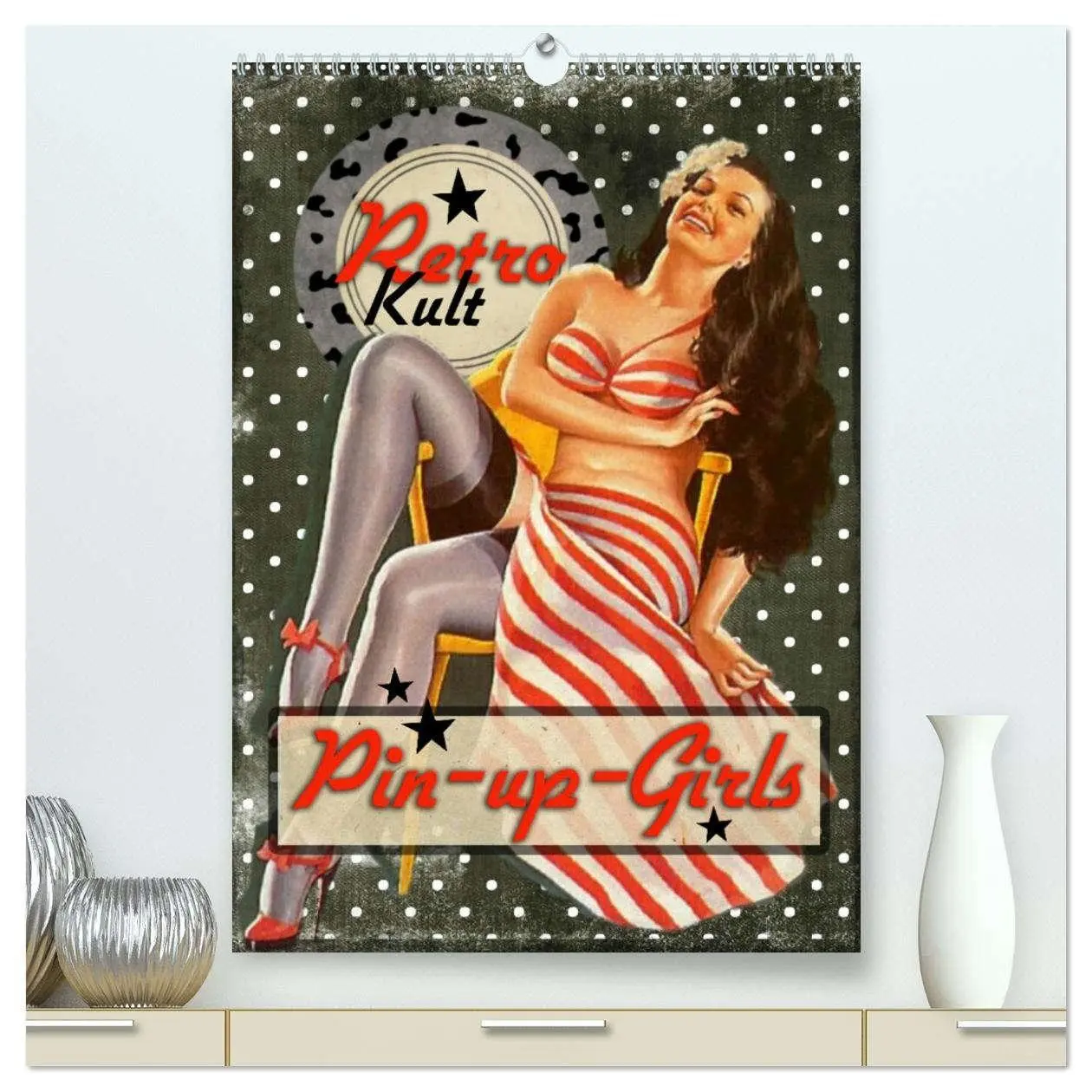 Cover: 9783516352276 | Retro Kult Pin-up-Girls (hochwertiger Premium Wandkalender 2026 DIN...