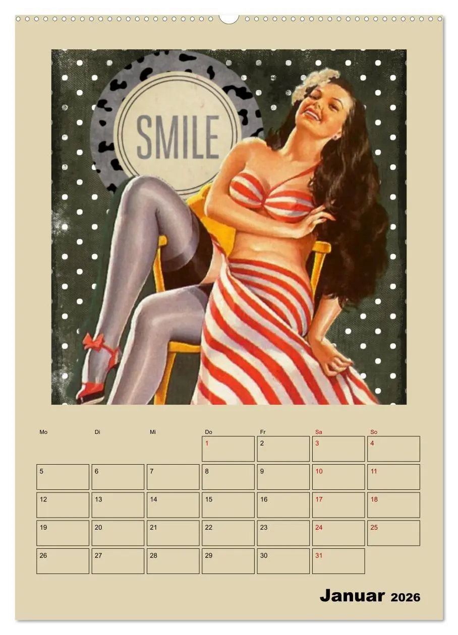 Bild: 9783516352276 | Retro Kult Pin-up-Girls (hochwertiger Premium Wandkalender 2026 DIN...