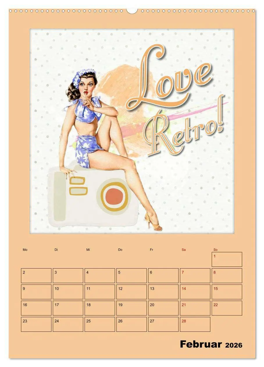 Bild: 9783516352276 | Retro Kult Pin-up-Girls (hochwertiger Premium Wandkalender 2026 DIN...