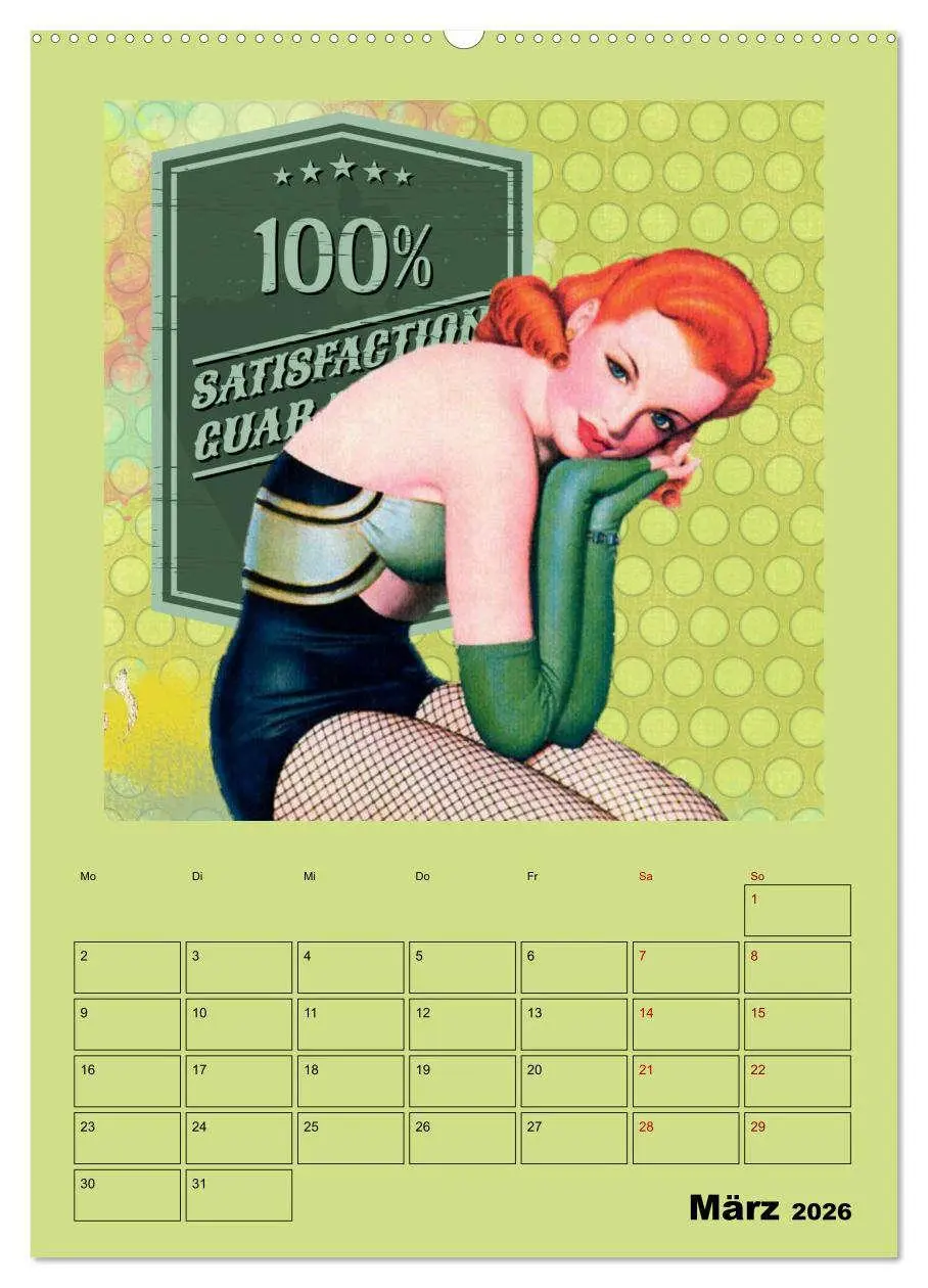 Bild: 9783516352276 | Retro Kult Pin-up-Girls (hochwertiger Premium Wandkalender 2026 DIN...