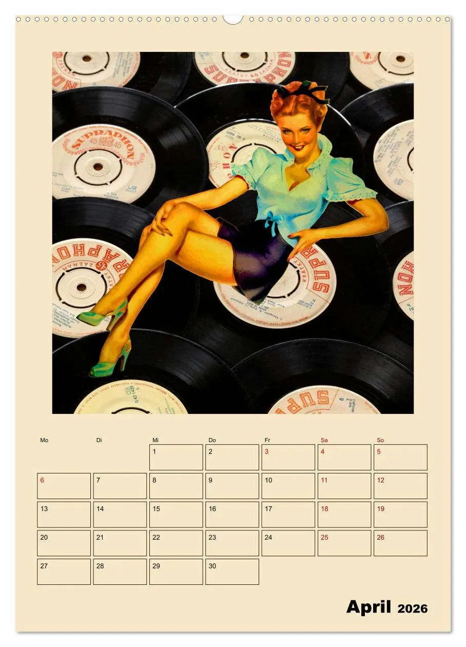 Bild: 9783516352276 | Retro Kult Pin-up-Girls (hochwertiger Premium Wandkalender 2026 DIN...