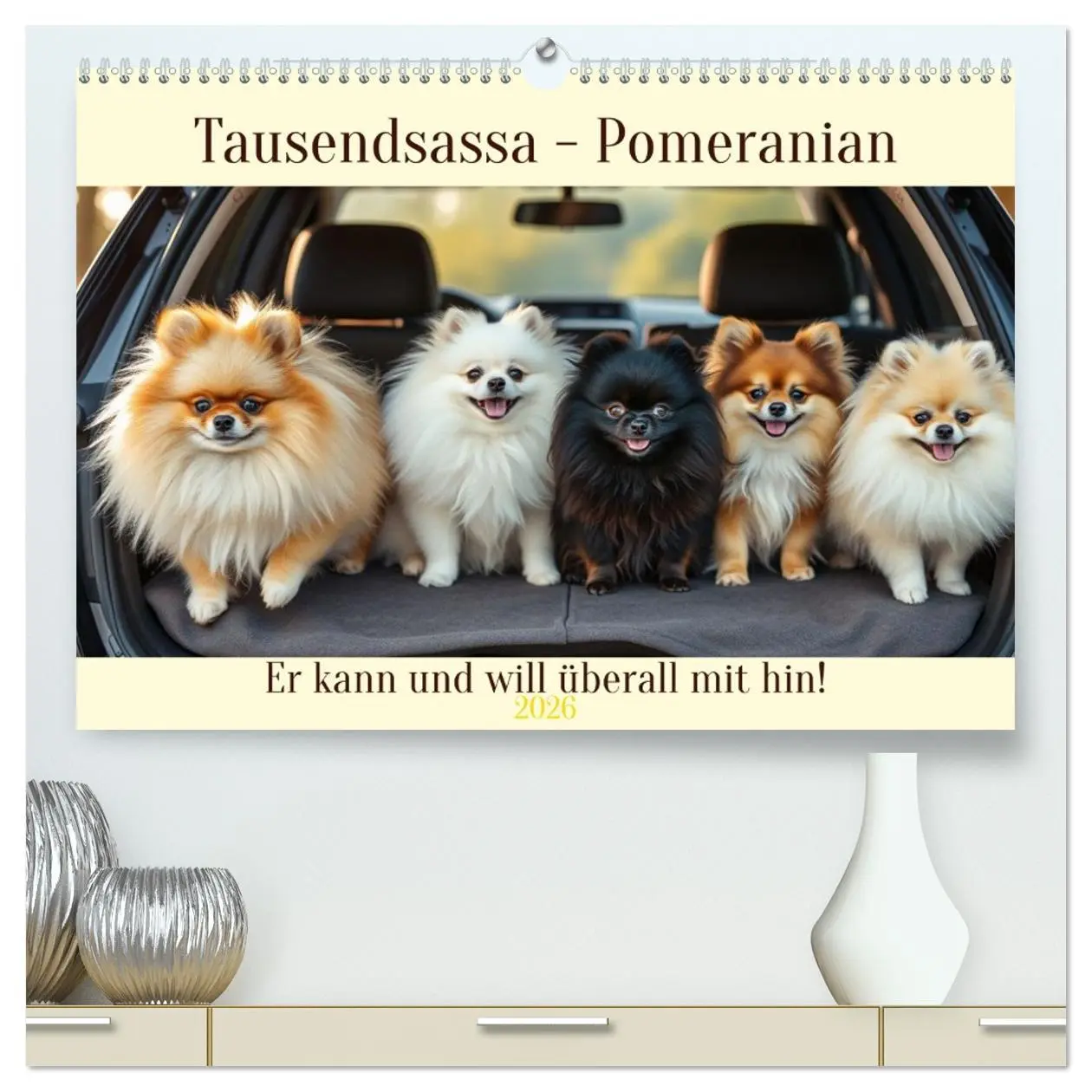 Cover: 9783516592276 | Tausendsassa - Pomeranian (hochwertiger Premium Wandkalender 2026...
