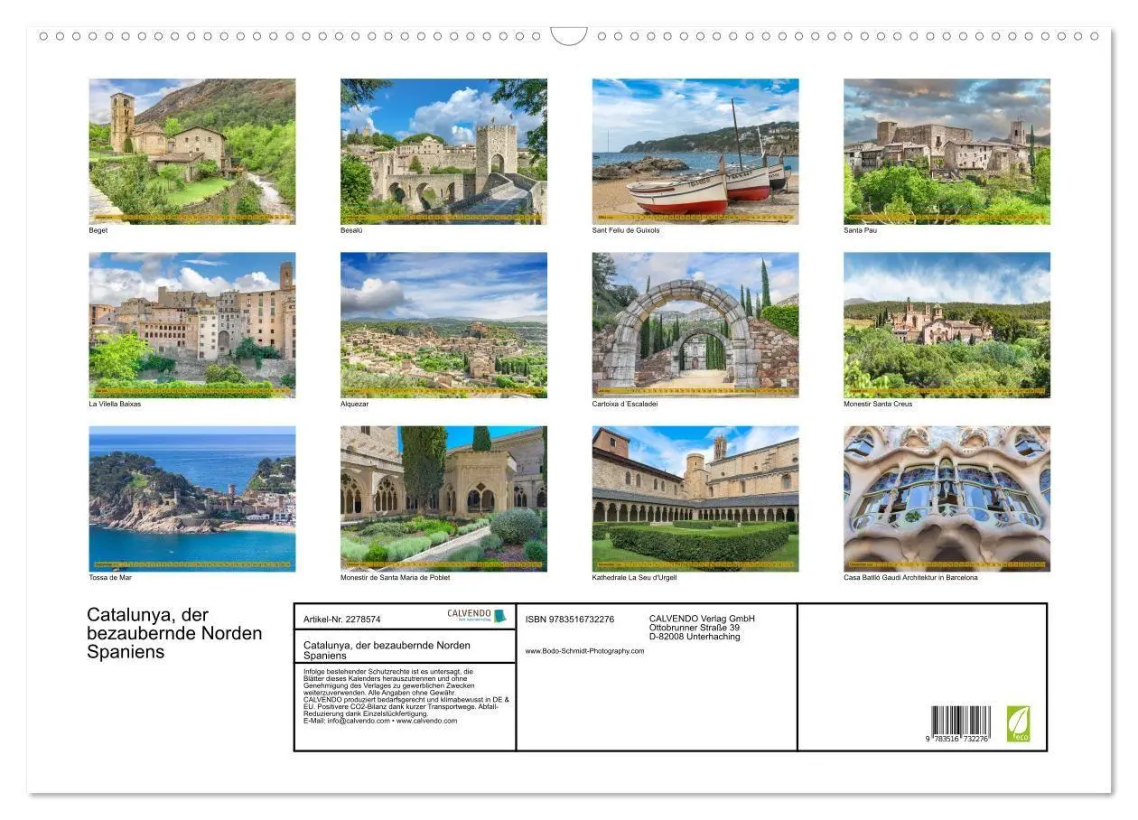 Bild: 9783516732276 | Catalunya, der bezaubernde Norden Spaniens (Wandkalender 2026 DIN...