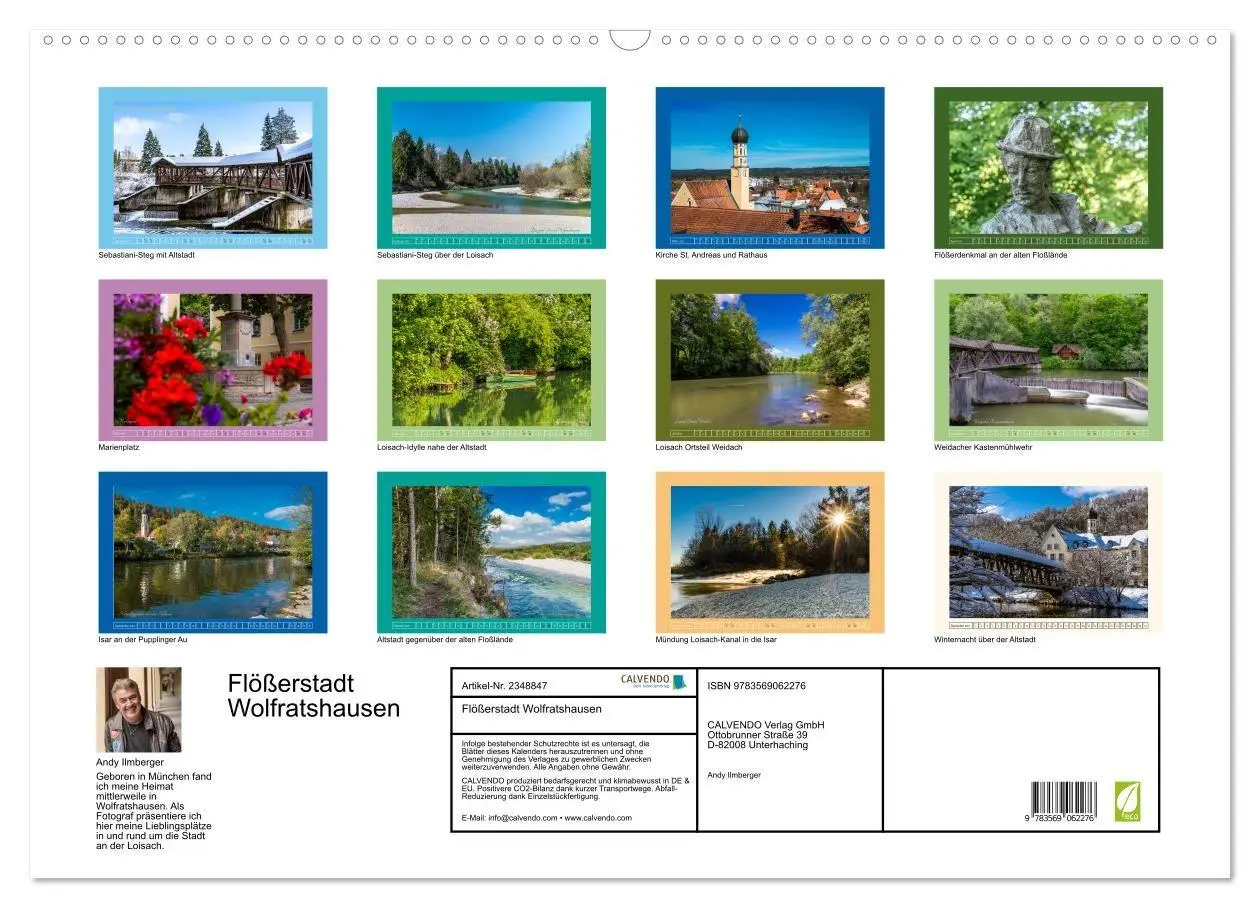 Bild: 9783569062276 | Flößerstadt Wolfratshausen (Wandkalender 2027 DIN A2 quer),...
