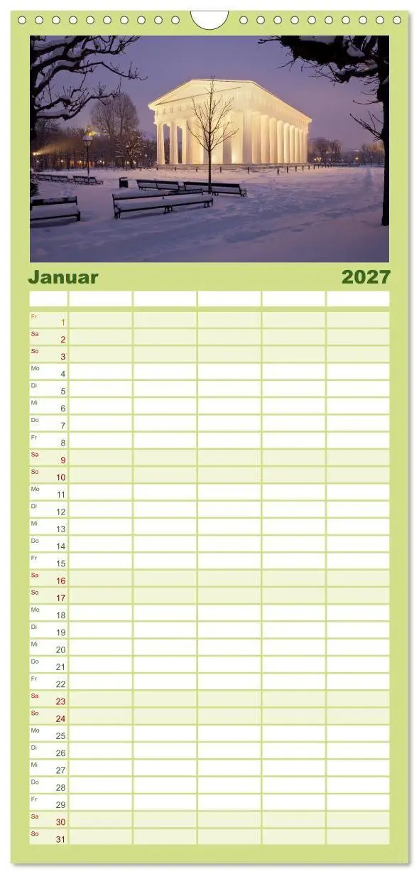 Bild: 9783594332276 | Familienplaner 2027 - Traumhaftes Wien mit 5 Spalten (Wandkalender,...