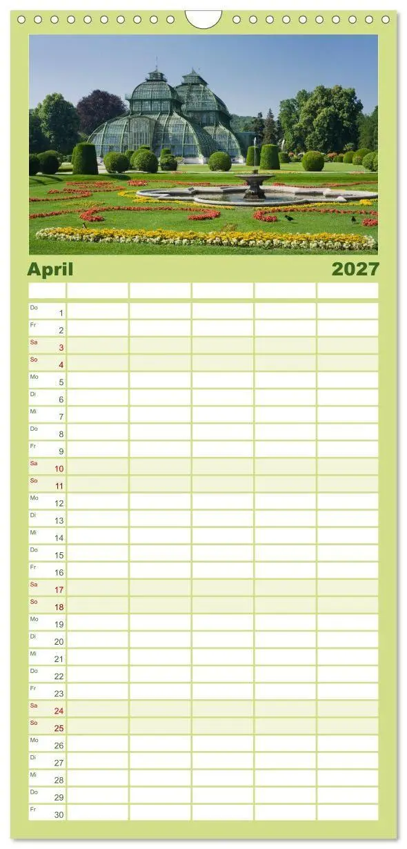 Bild: 9783594332276 | Familienplaner 2027 - Traumhaftes Wien mit 5 Spalten (Wandkalender,...