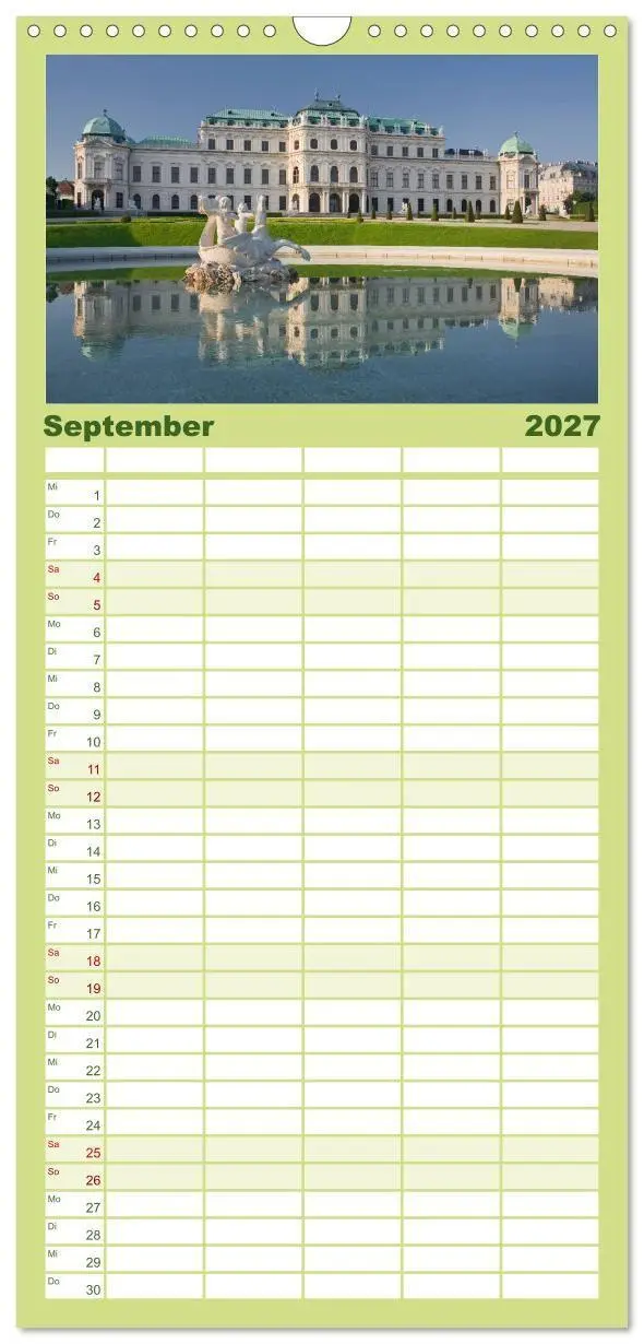 Bild: 9783594332276 | Familienplaner 2027 - Traumhaftes Wien mit 5 Spalten (Wandkalender,...