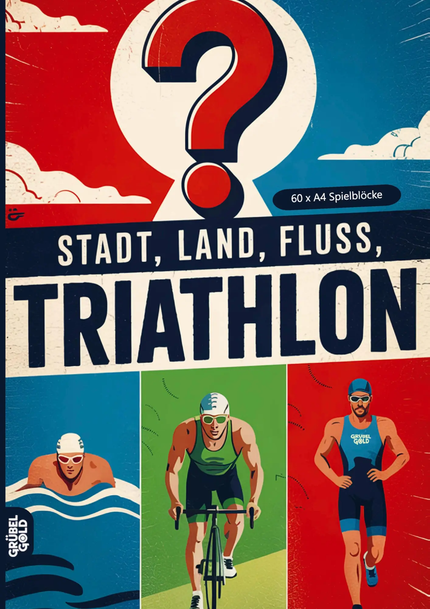 Cover: 9783693192276 | Stadt, Land, Fluss, Triathlon | Grübelgold Rätselhefte | Taschenbuch