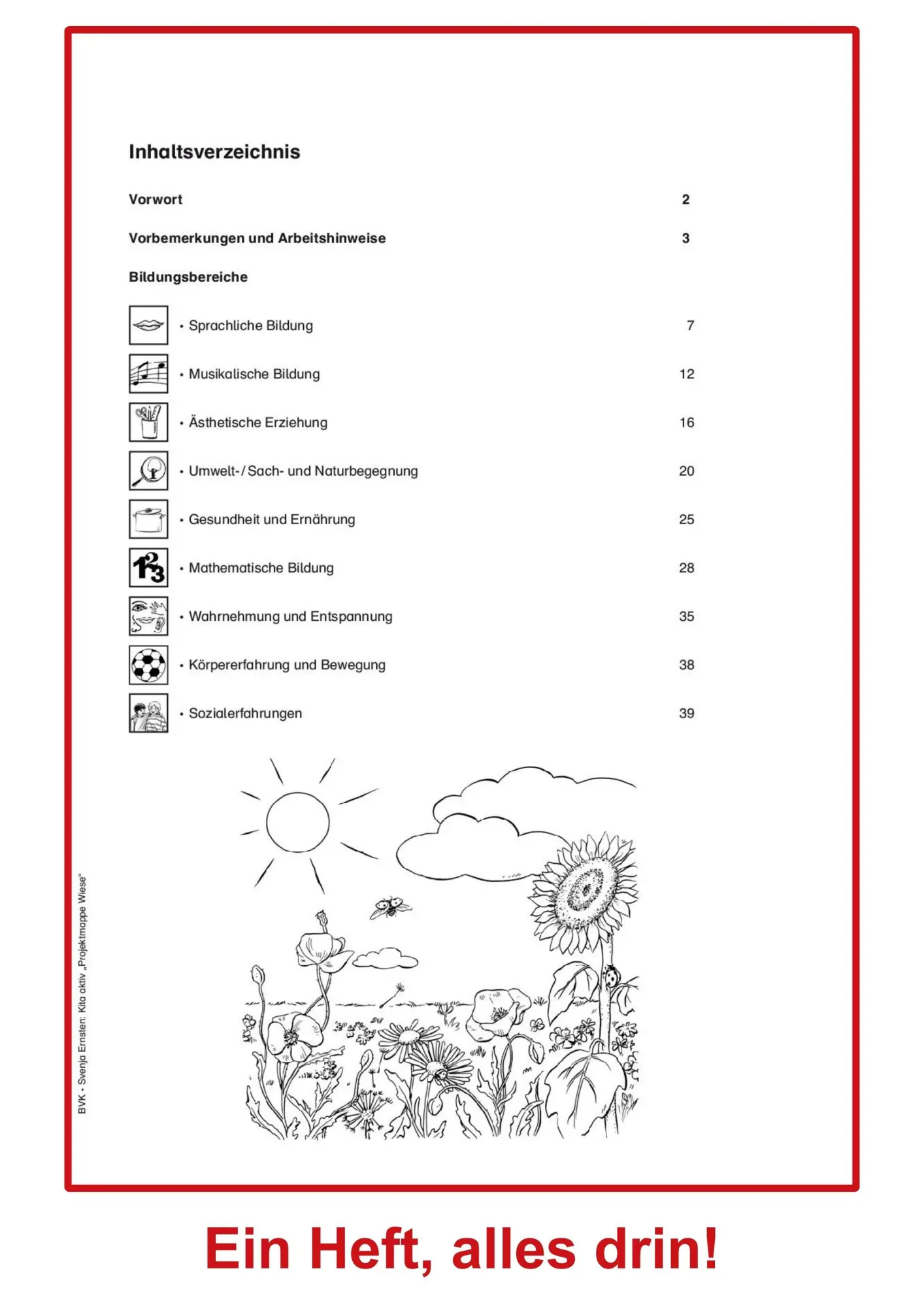 Bild: 9783965202276 | Kita aktiv Projektmappe Wiese | Svenja Ernsten | Broschüre | 40 S.