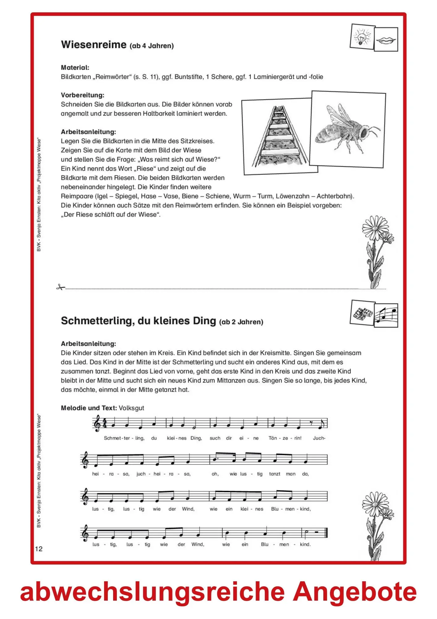 Bild: 9783965202276 | Kita aktiv Projektmappe Wiese | Svenja Ernsten | Broschüre | 40 S.