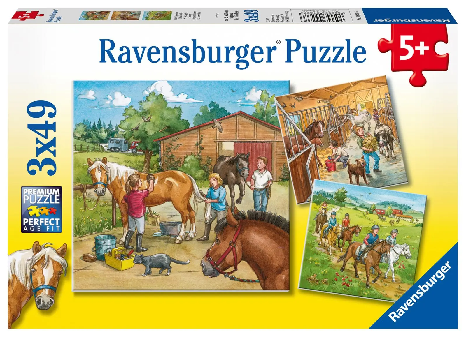 Cover: 4005556092376 | Mein Reiterhof. Puzzle (3 x 49 Teile) | Spiel | 09237 | Deutsch | 2011