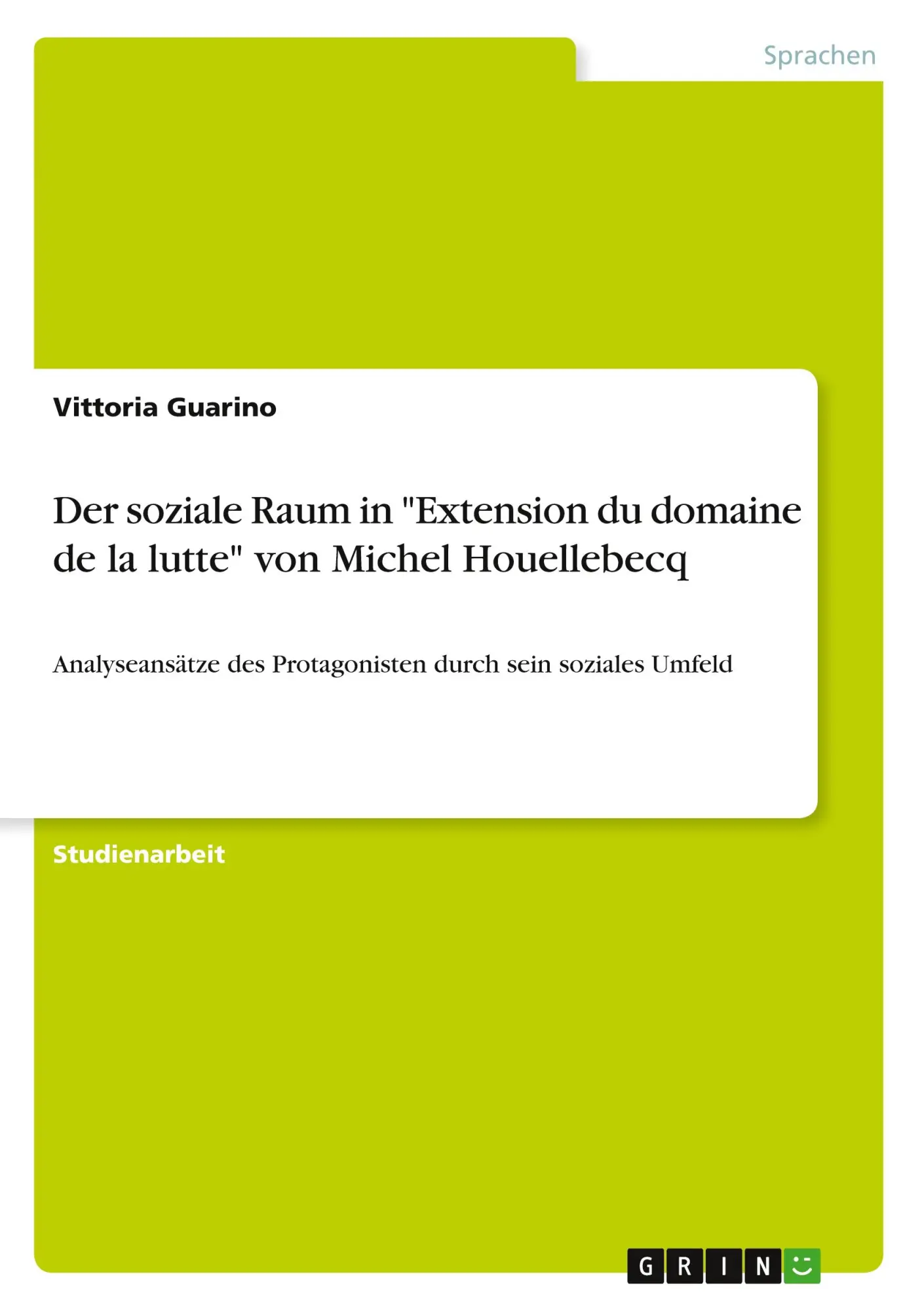 Cover: 9783346372376 | Der soziale Raum in "Extension du domaine de la lutte" von Michel...